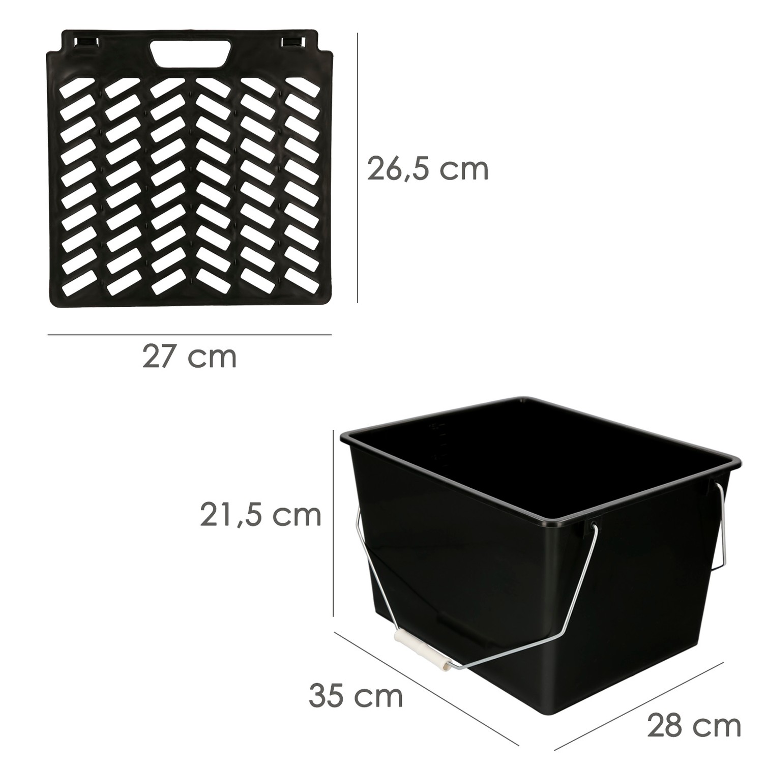 Cubeta Pintura 15 Litros Con Rejilla. Fabricado en Plastico. Cubeta Pintor, Cubo Pintura, Cubo Pintura con Rodillo,