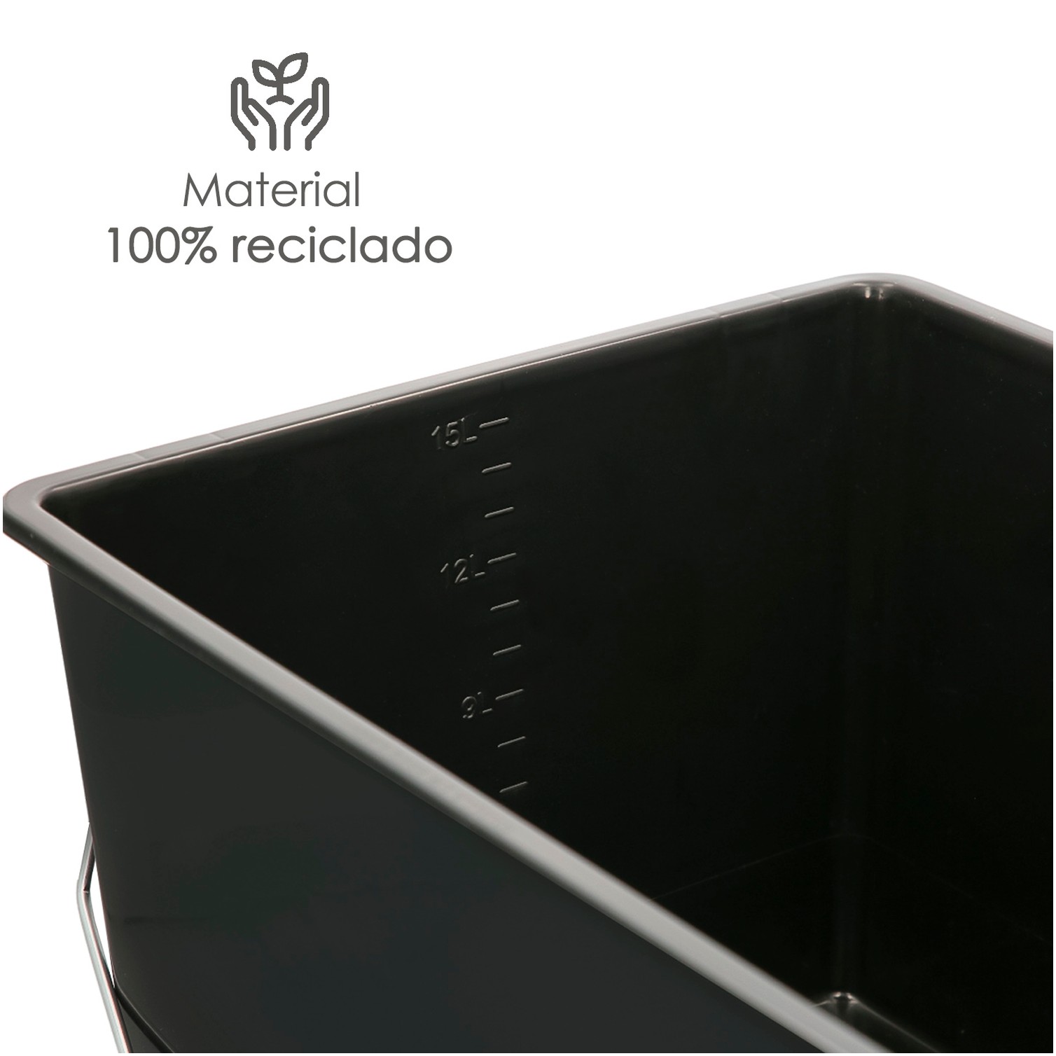 Cubeta Pintura 15 Litros Con Rejilla. Fabricado en Plastico. Cubeta Pintor, Cubo Pintura, Cubo Pintura con Rodillo,