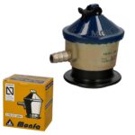 Regulador Gas Butano Monfa (50 Grms./cm2) Alcachofa Gas, Regulador Gas Butano. Presión 50 mbar. Caudal 2,5 Kg/hora