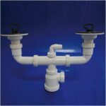 Sifon Doble Valvula Extensible T-44-E 1 1/2 Ø115
