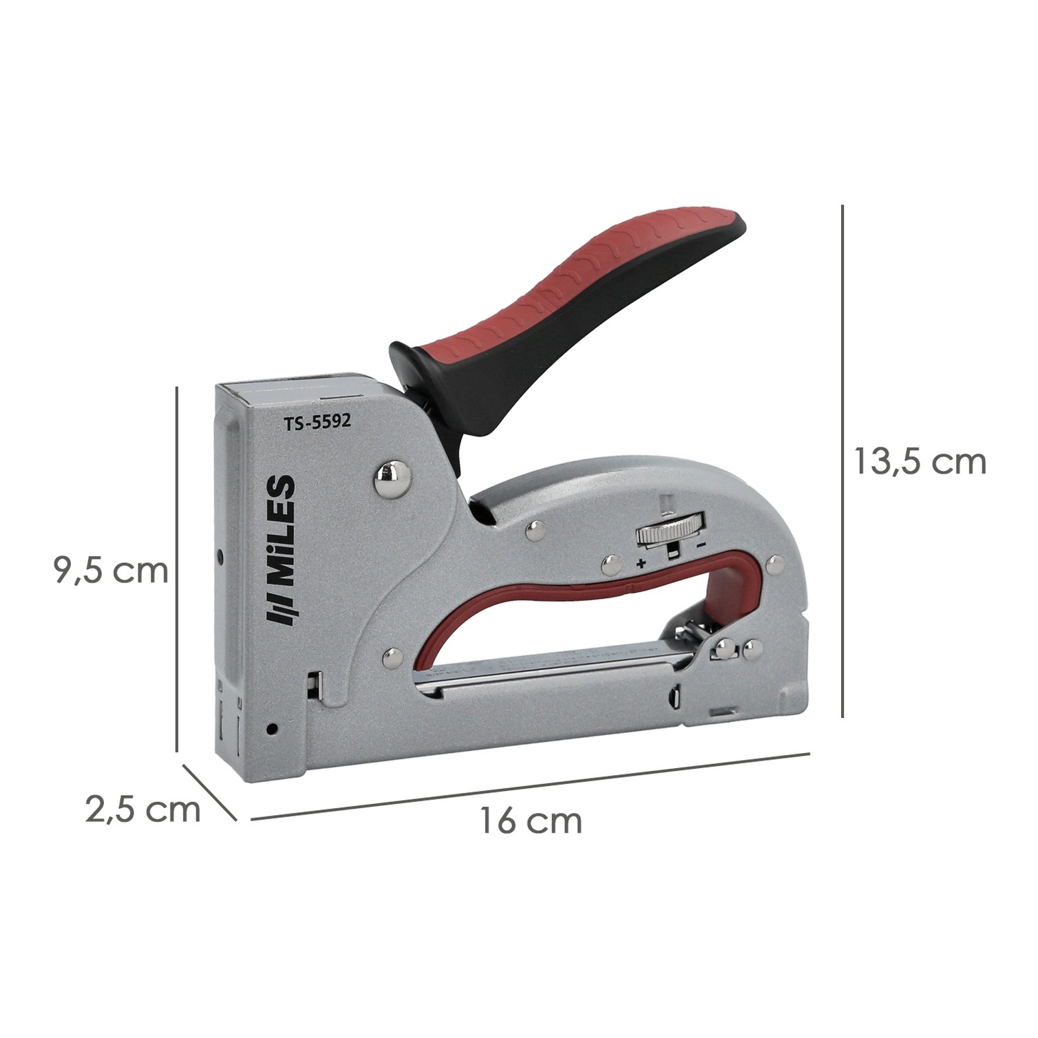 Grapadora Metal Regulable Plus N3 4/14mm