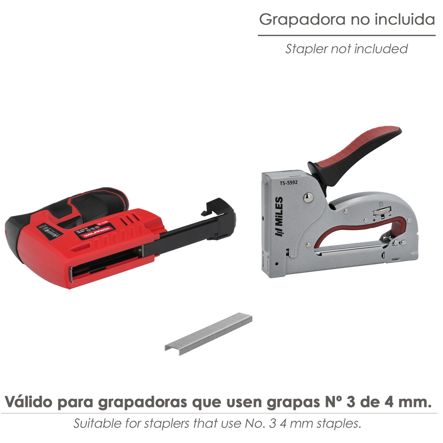 Grapas para grapadora Nº 3. Tamaño 4 mm. (PAquete 1.000 unidades) Grapas Nº 3 Para Grapadora Manual / Electrica