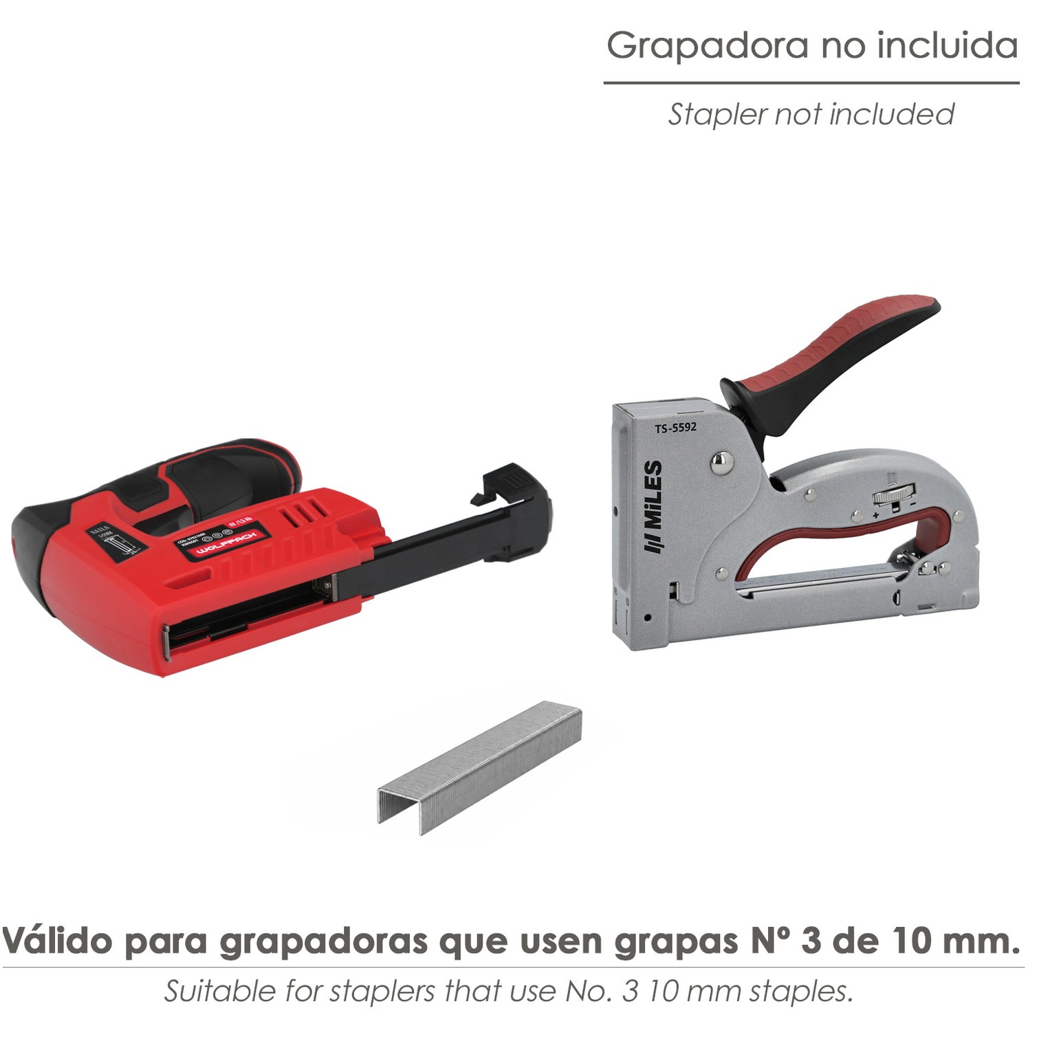Grapas para grapadora Nº 3. Tamaño 10 mm. (Paquete 1.000 unidades) Grapas Nº 3 Para Grapadora Manual / Electrica