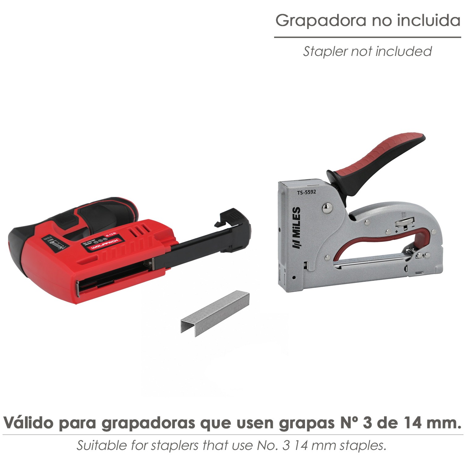 Grapas para grapadora Nº 3. Tamaño 14 mm. (PAquete 1.000 unidades) Grapas Nº 3 Para Grapadora Manual / Electrica